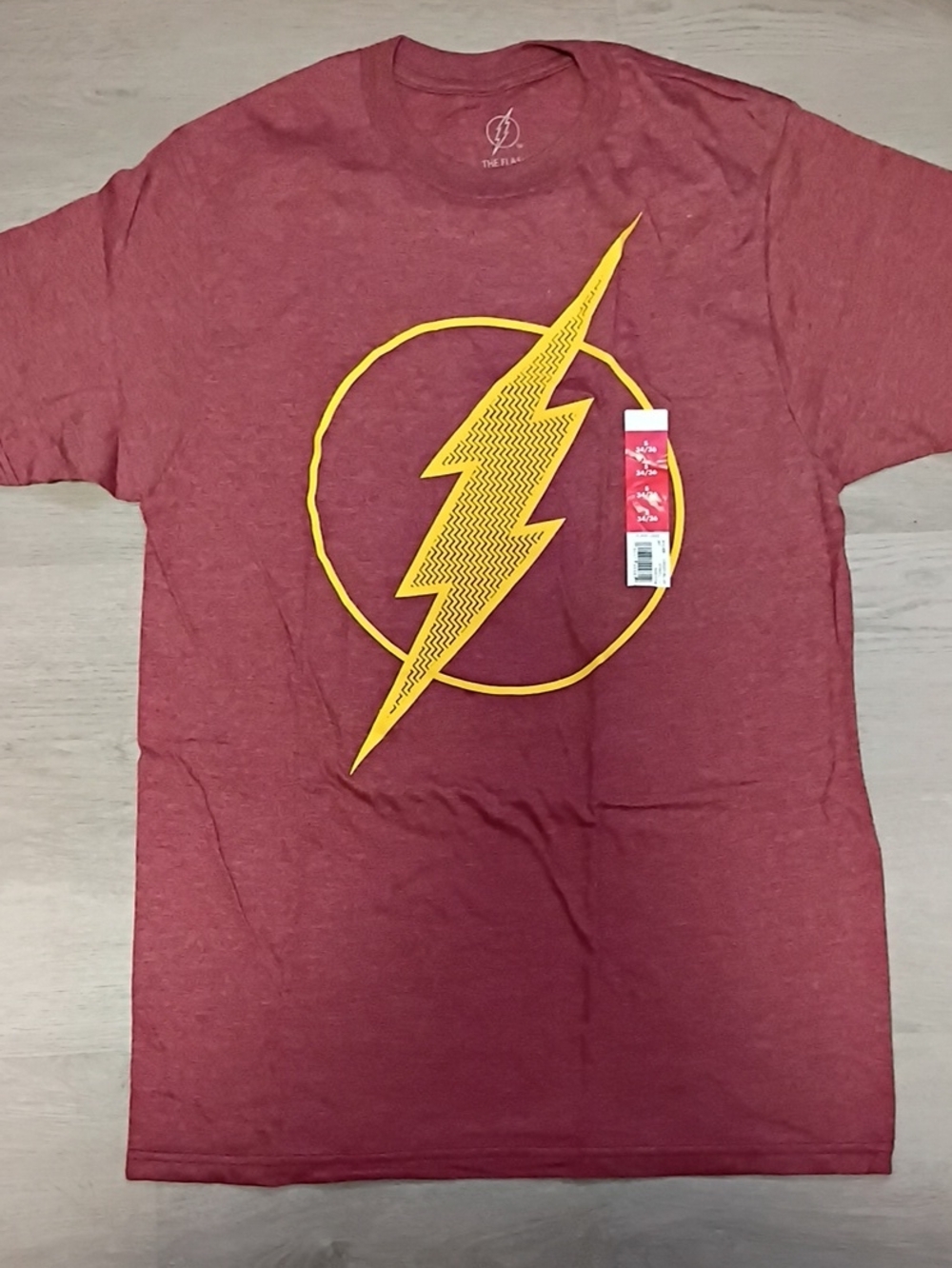 Red Flash Logo Graphic Tee with Yellow Bolt